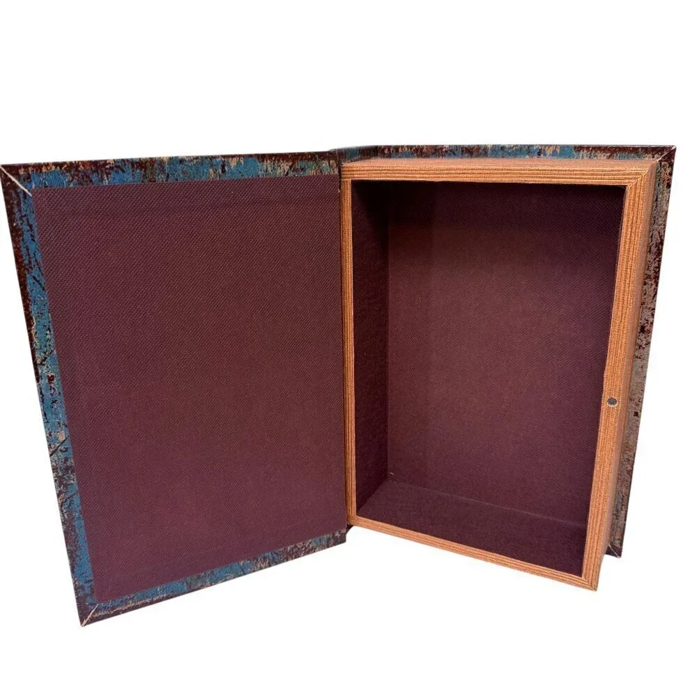 National Geographic Storage Book Boxes Set of Two Bookshelf Coffee Table Decor